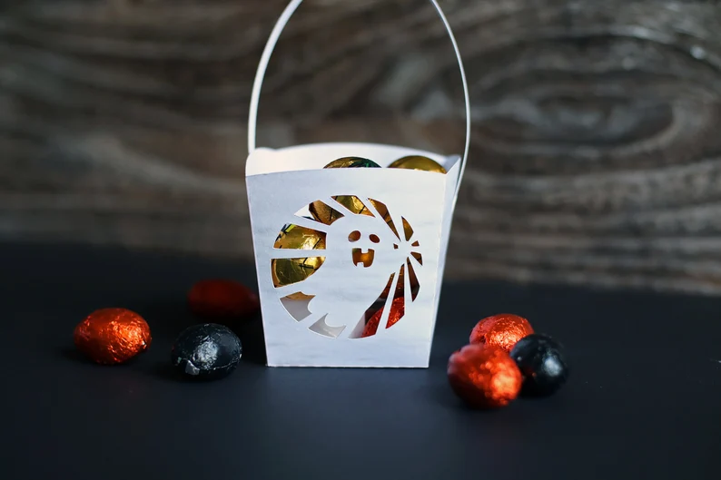 3D SVG Halloween Treat Box