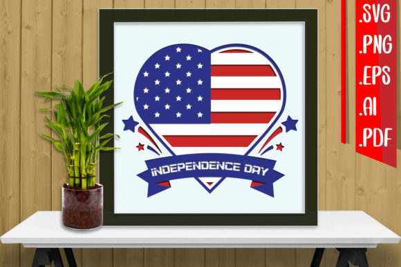 4th of July Layered Papercut 3 Svg Png