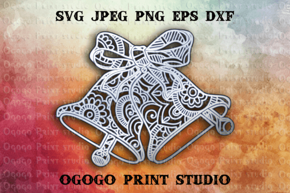 Bells SVG 3D Layered Mandala