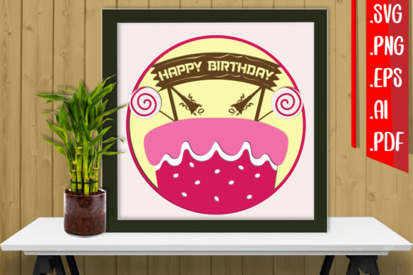 Birthday Layered Papercut 18 SVG