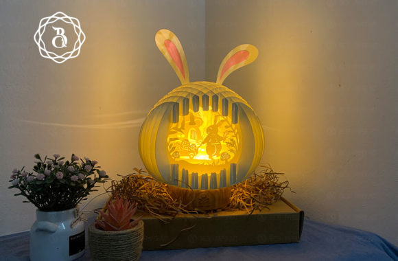 Bunny Easter 3D SVG Shapes