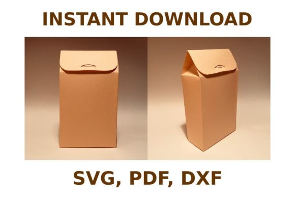 Coffee Tea Box Template – 3D SVG Shapes