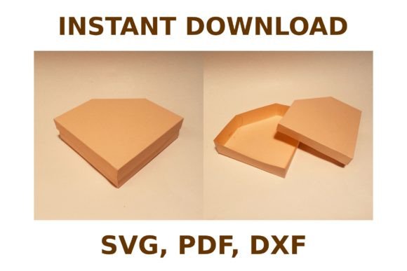 Gem Box Template 3D SVG Shapes