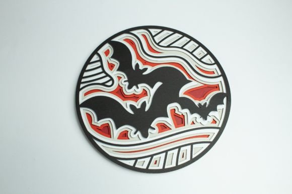 Halloween Bats Layered Design