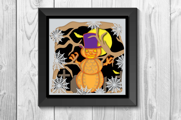 Halloween Papercut Shadow Box