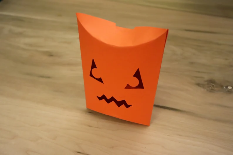 Halloween Pillow Box - Pumpkin 3D SVG