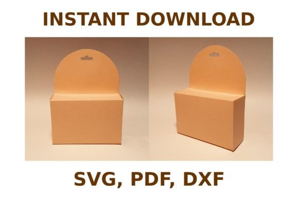 Hang Tab Box Template 3D SVG Shapes