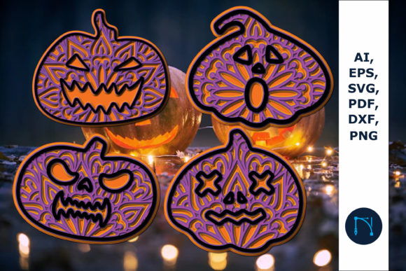 Layer Halloween Pumpkin Svg Bundle