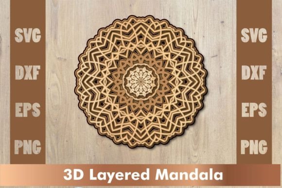 Mandala SVG DXF 3D SVG Freebies