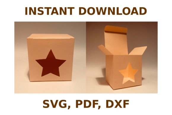 Star Box Template – 3D SVG Shapes