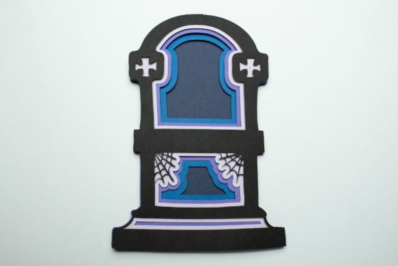 Tombstone Layered Design 3D SVG Halloween