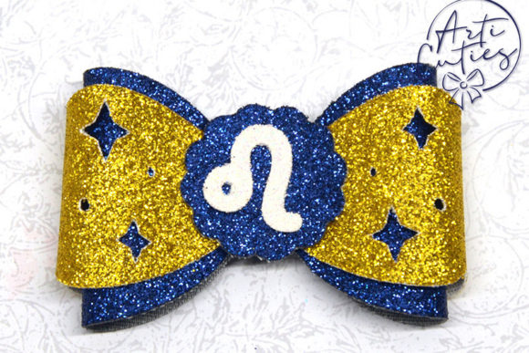 Zodiac Leo Bow Template 3D SVG Shapes